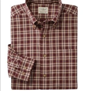 LLBean Men’s Wrinkle-Free Twill Sport Shirt